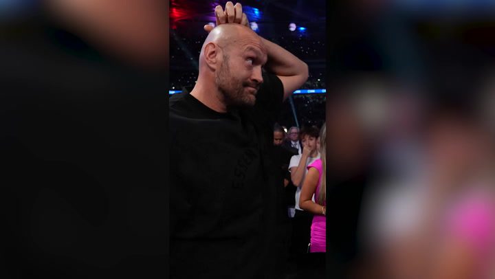 Tyson Fury’s X-rated ringside reaction to Anthony Joshua knockout: