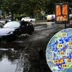 UK weather: One month's worth of rain to fall in hours as commuters face travel hell across the country with maps showing where flooding, thunder and lightning will hit