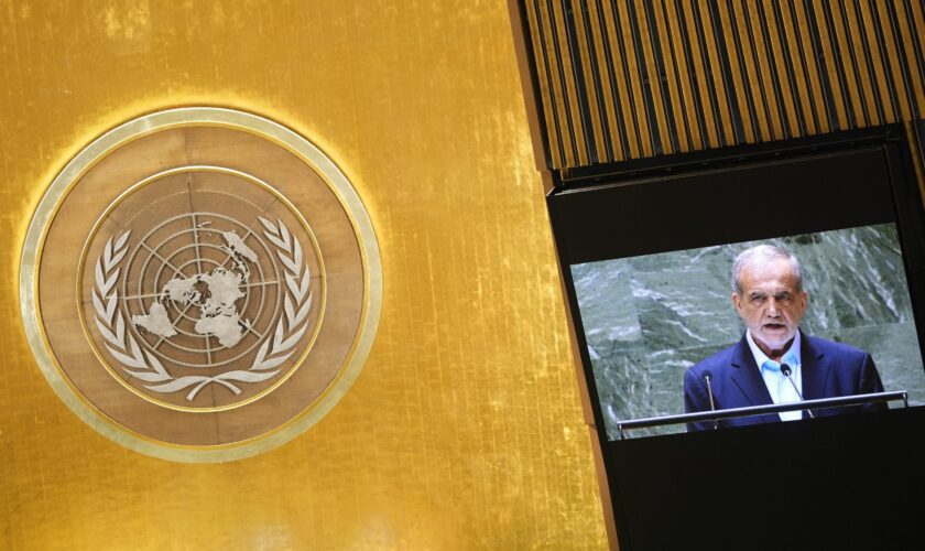 Iran spouts 'propaganda' from UN podium, calls on Middle East to unite behind Tehran