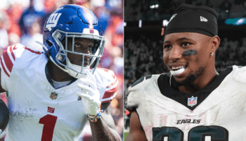 Eagles' Saquon Barkley shouts out Malik Nabers to the ire of Giants fans: 'Stay on your side'