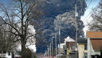 Ohio judge approves $600 million settlement for residents near fiery East Palestine train derailment