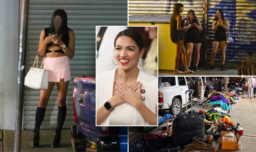 AOC's 'red light' district overrun with prostitutes as locals call out MIA 'Squad' member