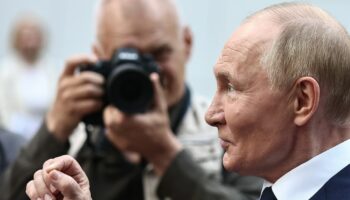 Image réalisée par l'agence russe Sputnik du président Vladimir Poutine, le 21 août 2024, dans la région de Moscou