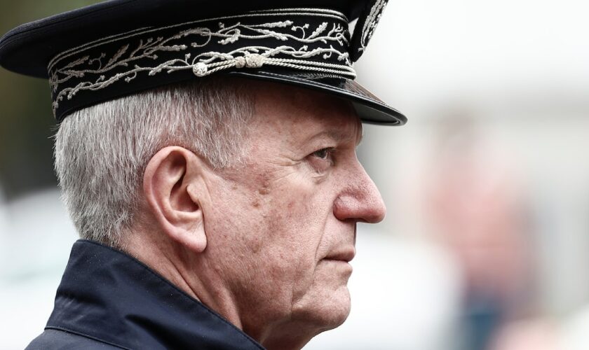 Le directeur général de la police nationale, Frédéric Veaux, le 22 mai 2023 à Roubaix (Nord)