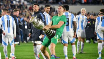 Argentina goalkeeper Emiliano Martinez hit with two-match international ban for ‘offensive behaviour’