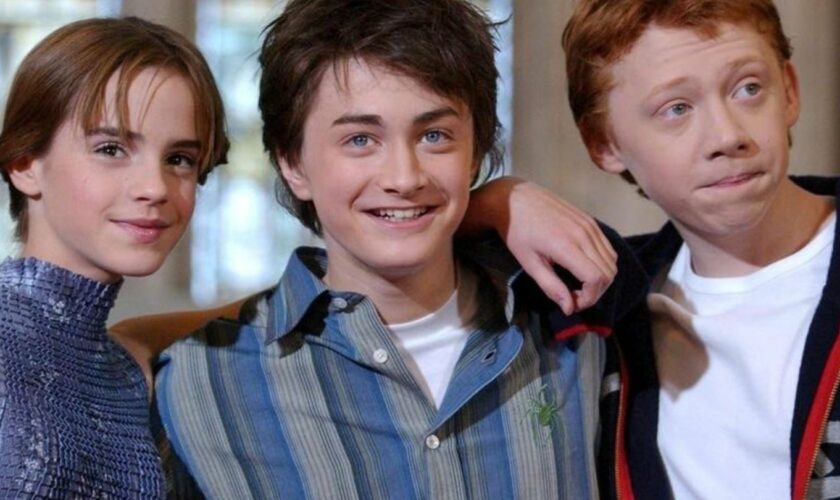 Emma Watson, Daniel Radcliffe und Rupert Grint (l-r) spielten in den Filmen die Zauberlehrlinge Hermine Granger, Harry Potter un