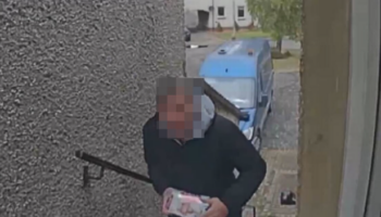 Brazen thief caught on camera 'swiping parcel from home' in broad daylight