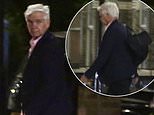 Something to celebrate? Phillip Schofield enjoys night out with wife and friends as he is spotted for the first time since taking aim at 'the three s***s of showbiz who betrayed him' on controversial Cast Away series