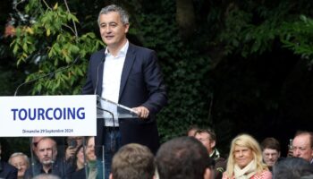 Le député et ancien maire de Tourcoing Gérald Darmanin dans son fief du Nord le 29 septembre 2024