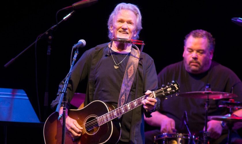 FILE - Kris Kristofferson performs in concert at The American Music Theatre, April 12, 2019, in Lancaster, Pa. (Photo by Owen Sweeney/Invision/AP, File)