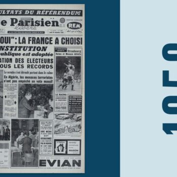 29 septembre 1958 : « Tout un peuple unanime » vote pour la Ve République en soutien à de Gaulle