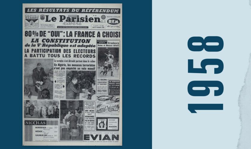 29 septembre 1958 : « Tout un peuple unanime » vote pour la Ve République en soutien à de Gaulle