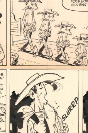 50 planches originales de Lucky Luke bientôt vendues aux enchères : « Certaines n’ont jamais été vues »