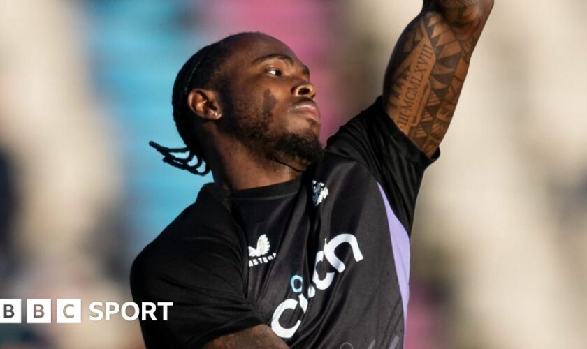 England's Jofra Archer bowls in the nets during white-ball series against Australia