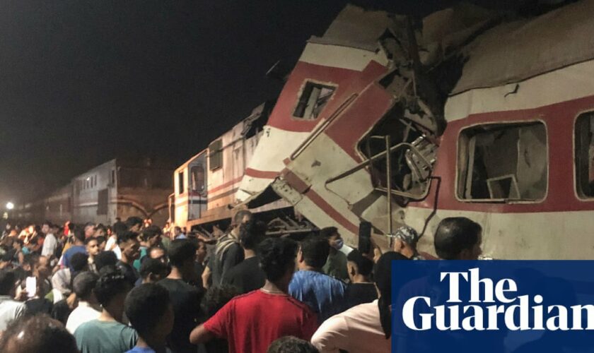 At least three dead as two passenger trains collide in Egypt’s Nile delta