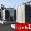 Australia news live: six big batteries announced for grid; GDP figures expected to show flatlining economy