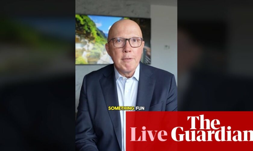 Australia politics live: Peter Dutton posts first TikTok video with ‘demure’ joke; Lambie on the attack over military justice