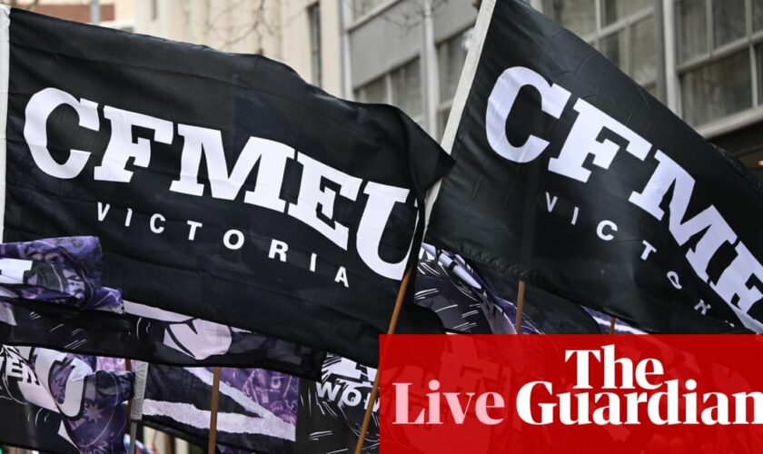 Australia politics live: construction workers to stage rallies over CFMEU takeover; Scotland agrees Commonwealth Games rescue deal