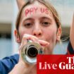 Australia politics live: day of protest as NSW nurses threaten strike and farmers descend on Canberra