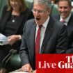 Australia politics live: government to reveal bills on doxing, disinformation and childcare pay rise