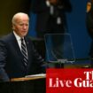 Biden addresses UN leaders for final time as president – live