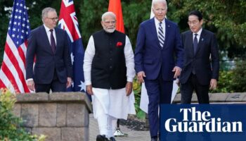 China ‘testing us’ across the region, Biden tells leaders at Quad summit