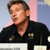 Lord Coe at a press conference