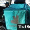 Deliveroo accused of paying drivers below agreed minimum of £12 an hour