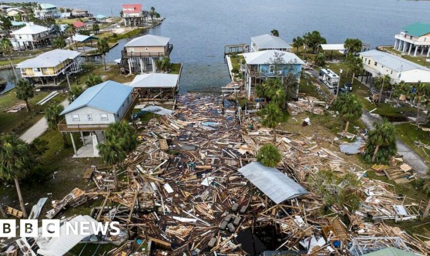 Dramatic pictures from southern US show scale of Hurricane Helene devastation