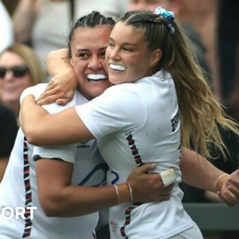 Jess Breach celebrates