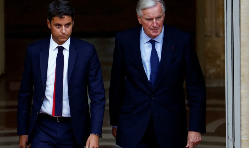 Entre Michel Barnier et Gabriel Attal, l’esquisse d’une joute à fleurets mouchetés