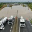 Flash floods and amber warning as more rain expected overnight