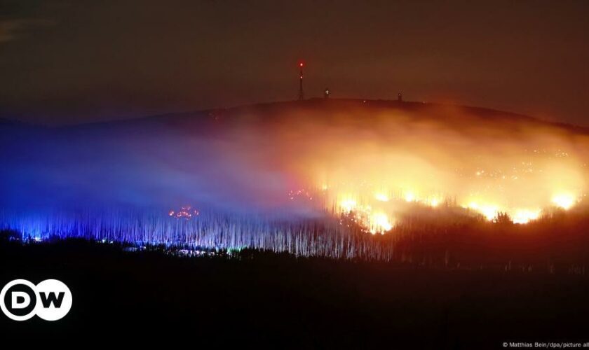 Germany: 500 evacuated due to forest fire in Harz Mountains