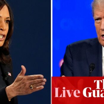 Harris endorsed by 10 former top military officials who call Trump a ‘danger to national security’ – live