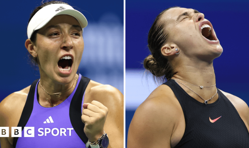 Jessica Pegula and Aryna Sabalenka celebrate their respective US Open victories