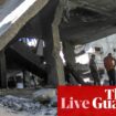 Israel-Gaza war live: eight reported killed at Gaza school as Israel says it hit Hamas command centre