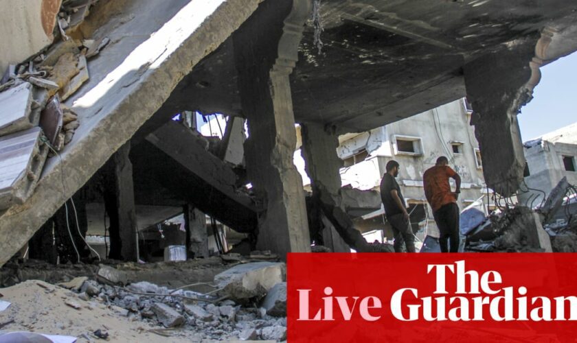 Israel-Gaza war live: eight reported killed at Gaza school as Israel says it hit Hamas command centre