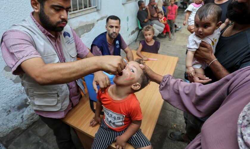 L'OMS annonce le succès de sa première phase de la campagne antipolio à Gaza