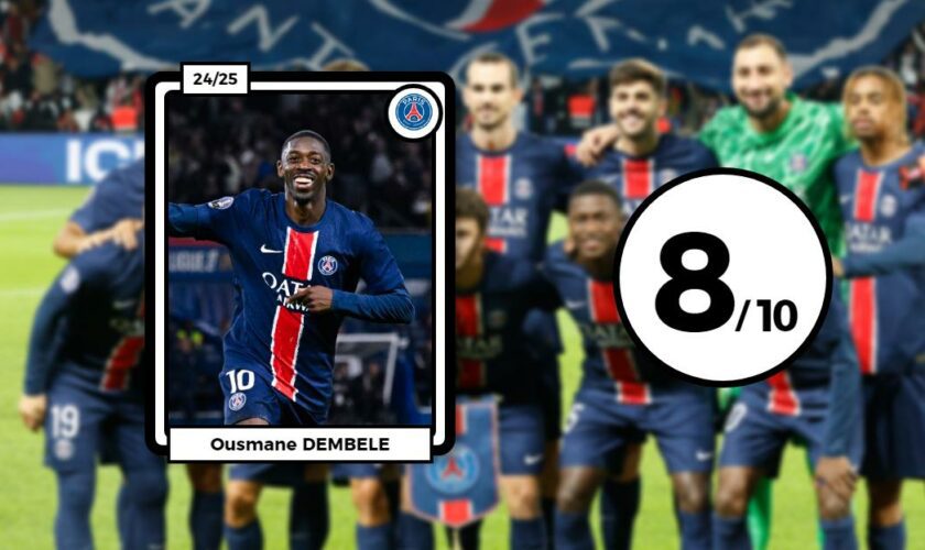 Les notes de PSG-Brest : Dembélé dans un grand soir, Ruiz régale, Barcola passe au travers