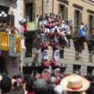 Mia, la niña 'castellera' a la que el casco salvó la vida y que incendia el debate sobre las torres humanas