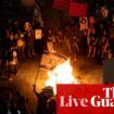 Middle East crisis live: Israelis surge to the streets in new wave of protest as heavy air raids hit Gaza