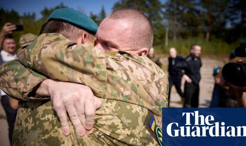 More than 100 Ukrainians released in prisoner-of-war swap with Russia