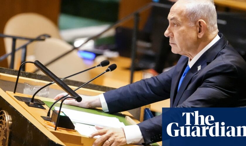 Netanyahu defies calls for ceasefire at UN as Israeli missiles target Beirut