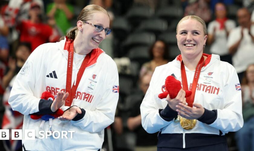 Faye Rogers and British team-mate Callie-Ann Warrington