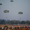 Paratroopers land in Arnhem honoring Operation Market Garden