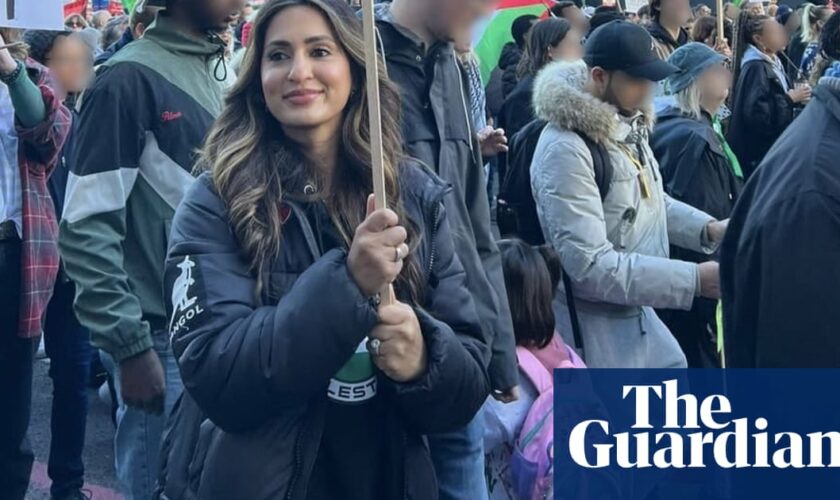 Pro-Palestine protester cleared of racial offence over ‘coconut’ placard