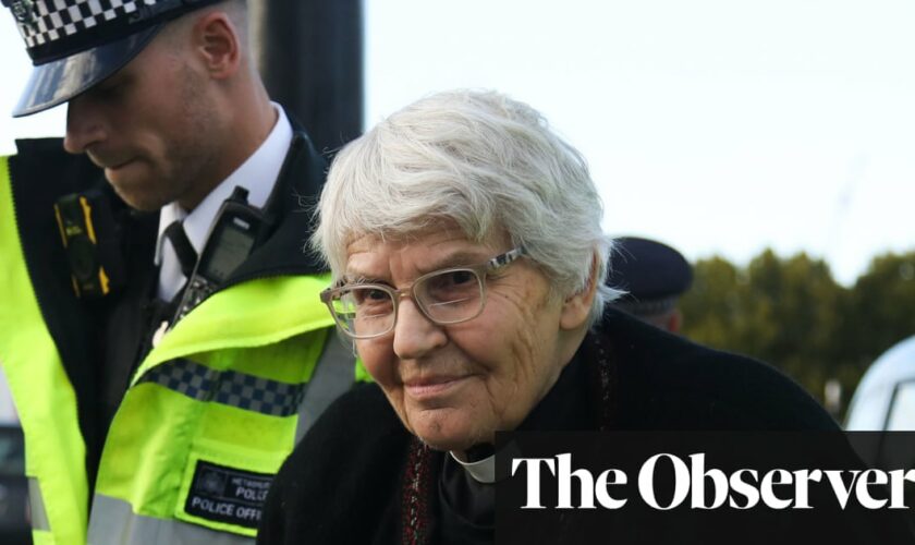 Retired priest speaks of ‘painful’ treatment by church over her climate protests