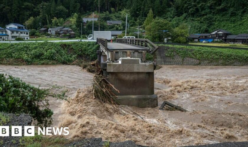 Six dead after record rain causes floods in Japan