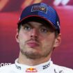 Max Verstappen pictured at a Singapore Grand Prix news conference