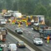 Ten-mile jams on M25 following lorry fire